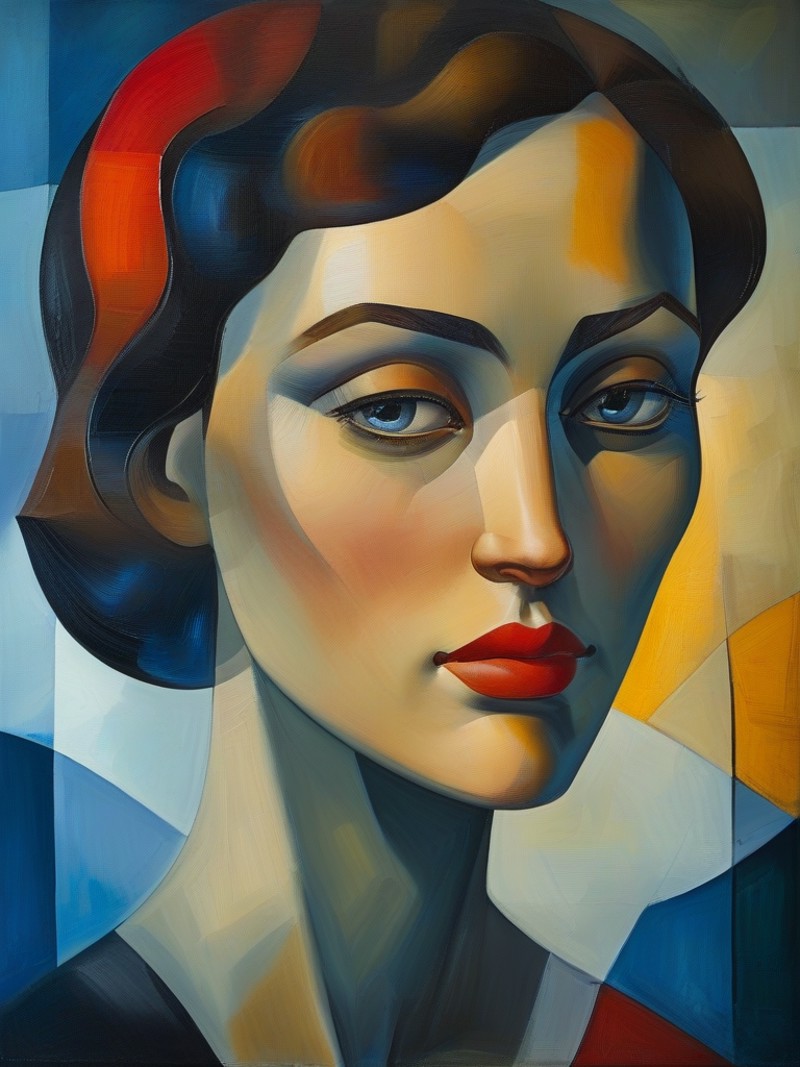 masterpiece,best quality,oil painting,style of Alexander Archipenko,<lora:tbh109-sdxl:1>